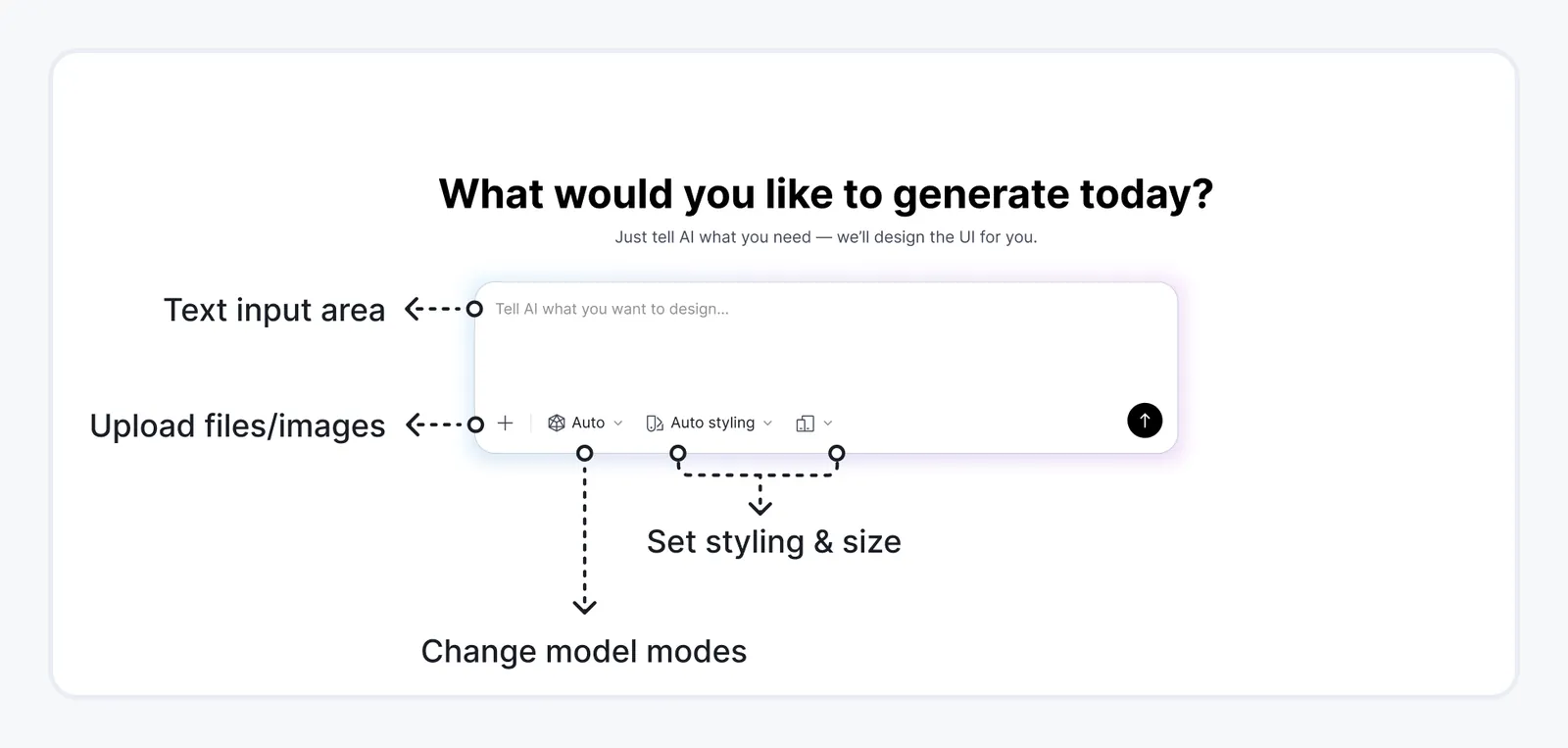 Motiff AI design interface