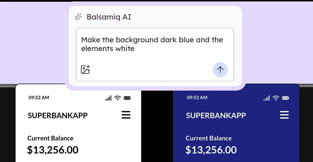 Balsamiq wireframing interface