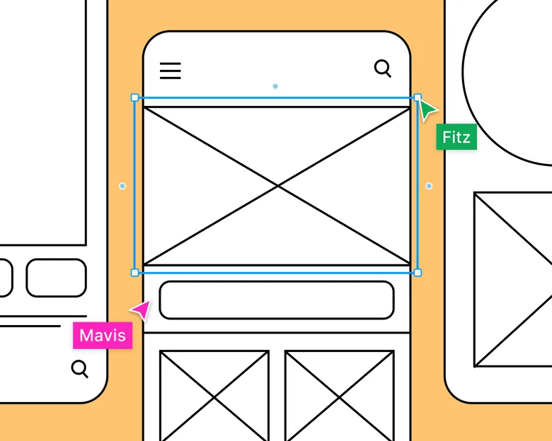 Figma design interface