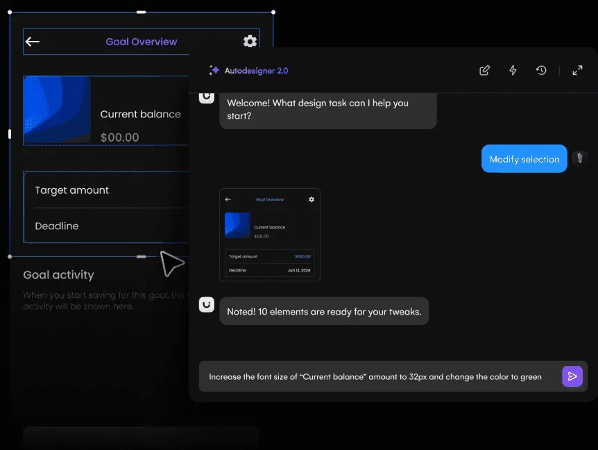 Uizard AI design interface